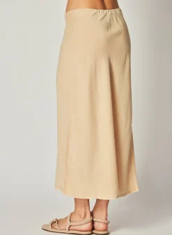 Bella Dahl Bias Midi Skirt - Summer Khaki- Skirts