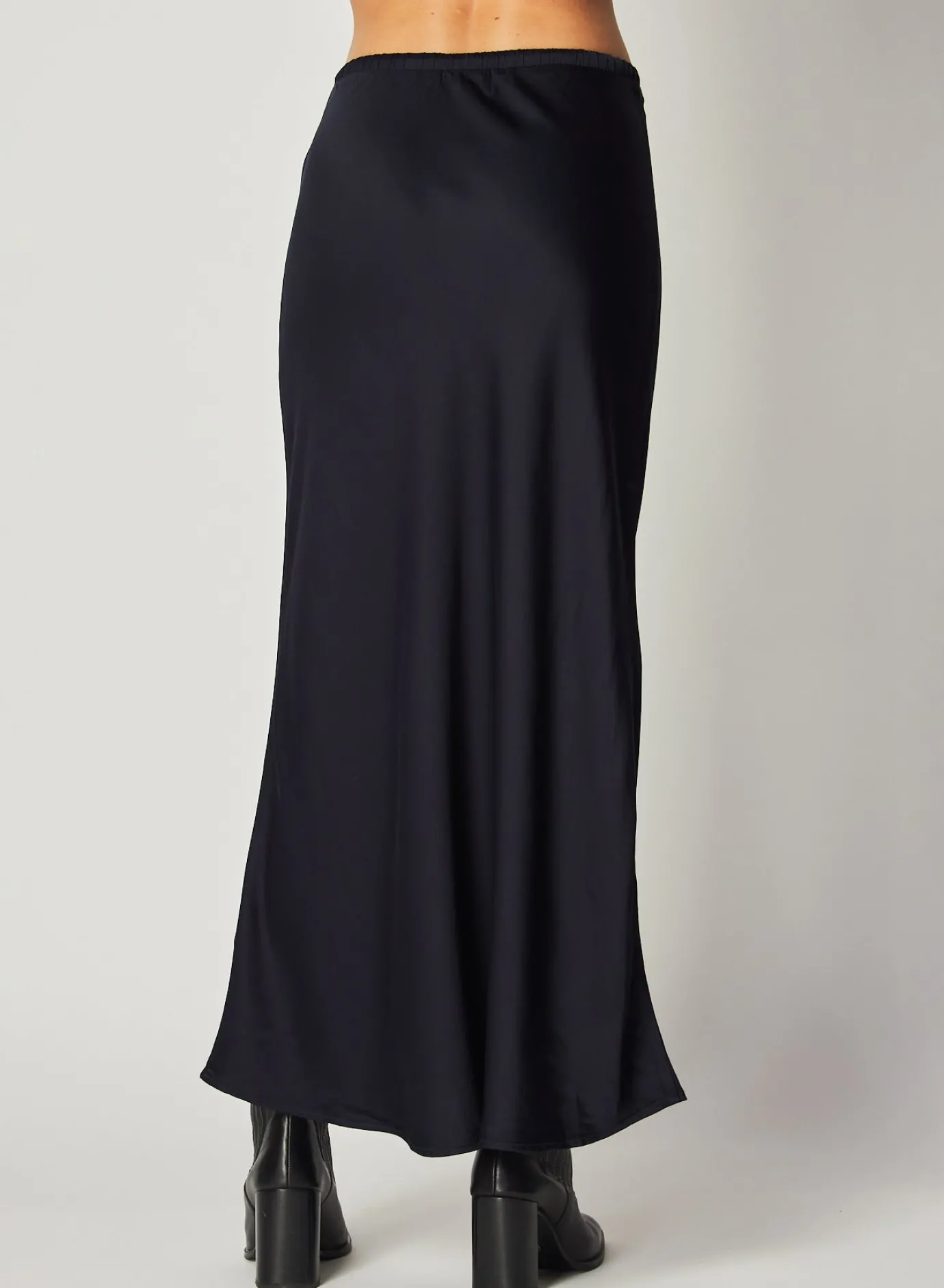 Bella Dahl Bias Skirt with Tie - Navy Eclipse- Skirts