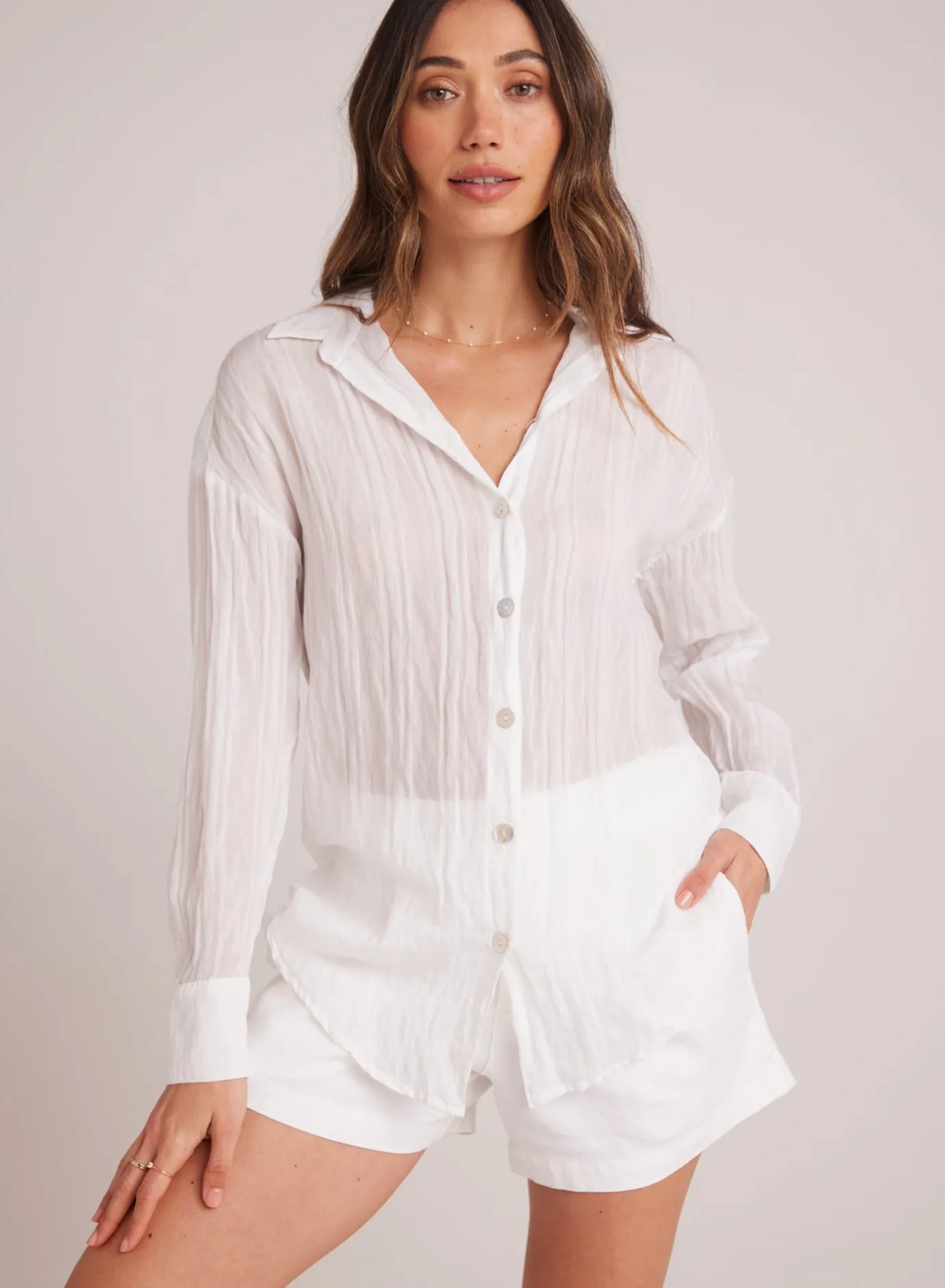 Bella Dahl Boyfriend Button Down - - Long Sleeve