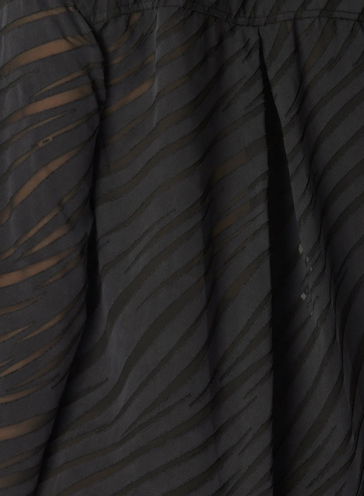 Bella Dahl Burn Out Button Down Shirt - Black Zebra- Button Down