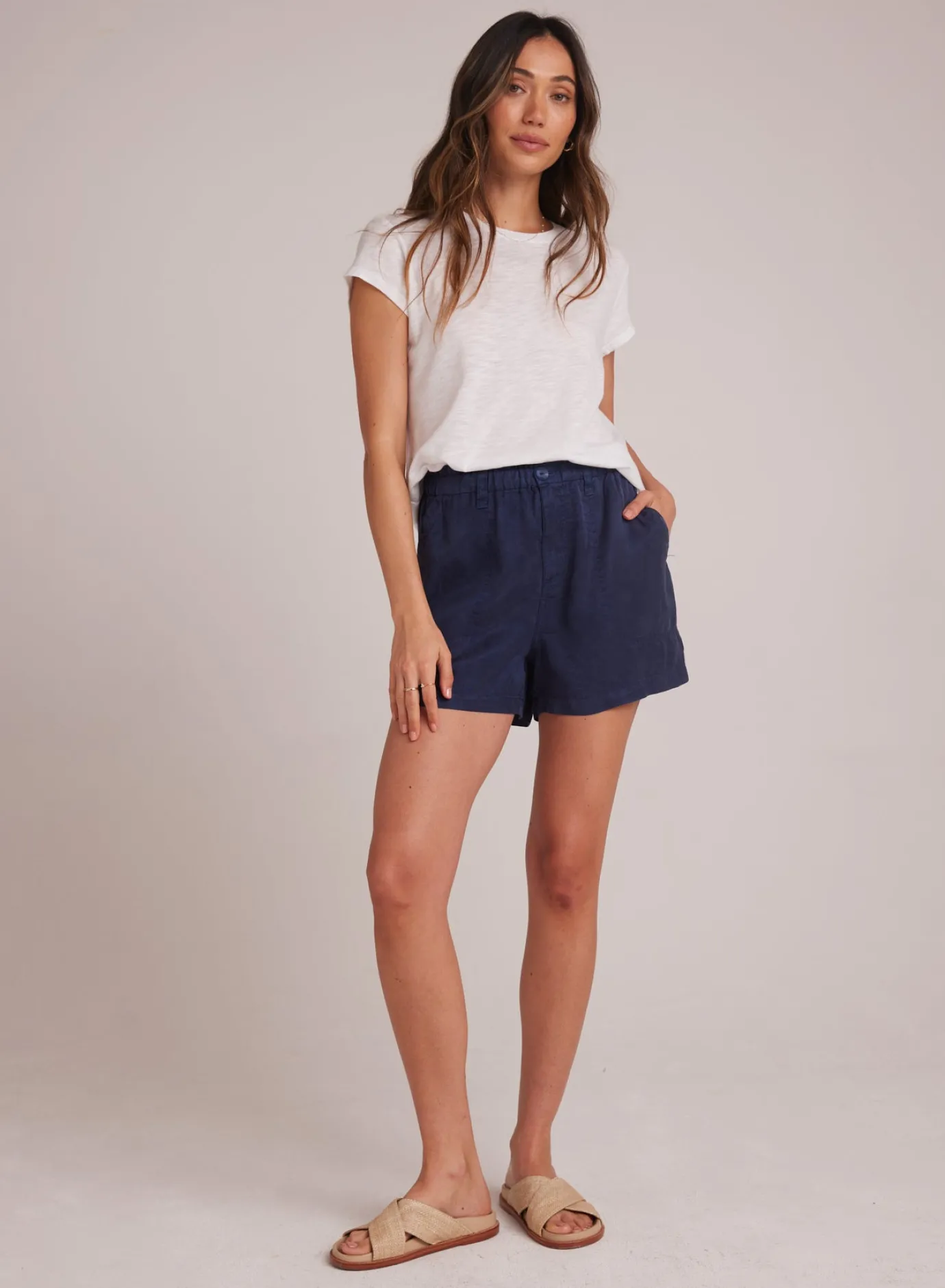 Bella Dahl Callie Ruffle Short - Brazilian Navy- Shorts