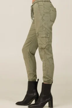 Bella Dahl Cargo Track Pants - Soft Army- Joggers