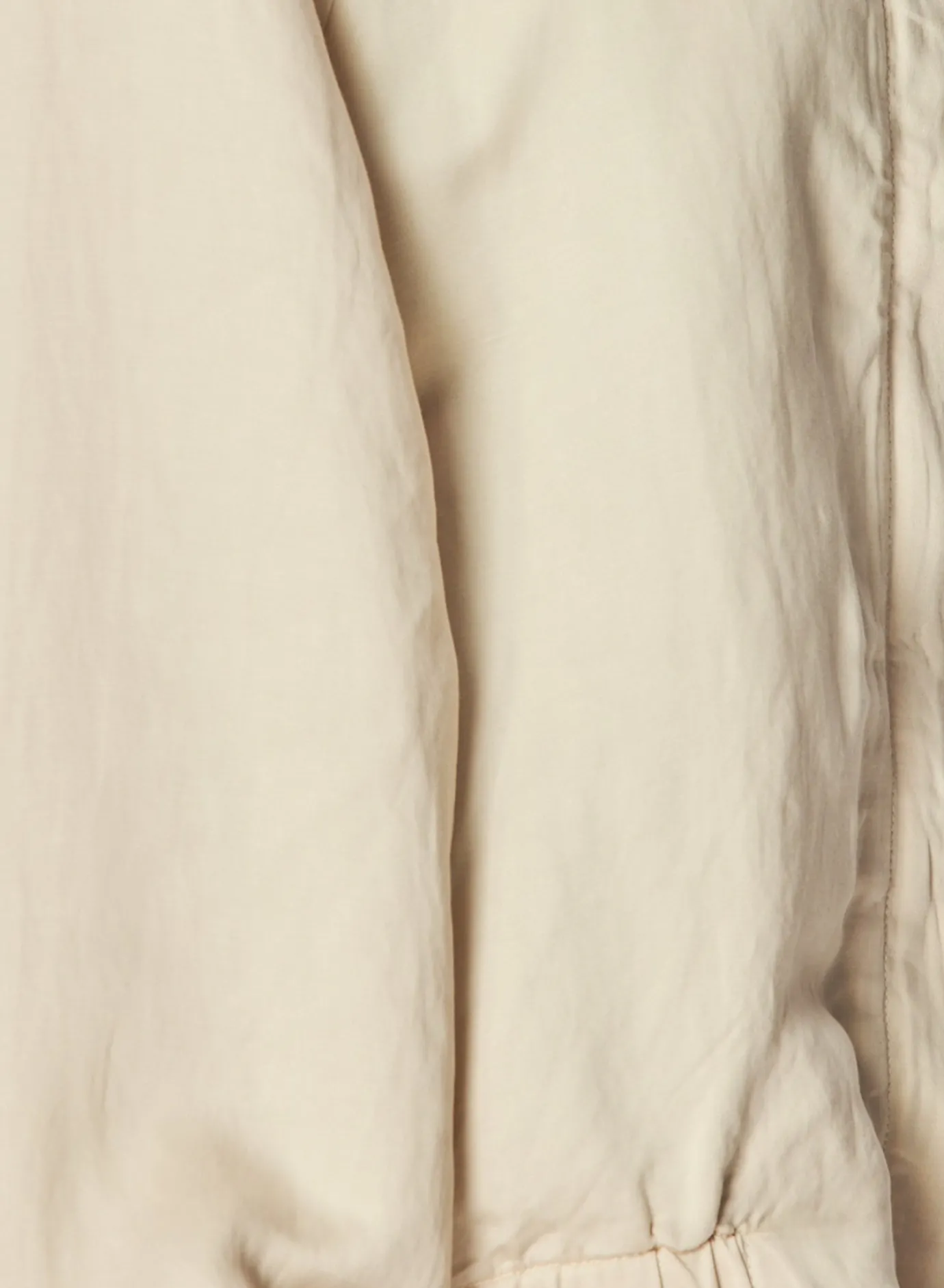 Bella Dahl Chloe Clean Bomber Jacket - Soft Pearl- Outerwear