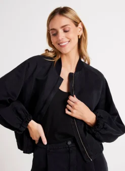 Bella Dahl Chloe Clean Bomber Jacket - - Outerwear