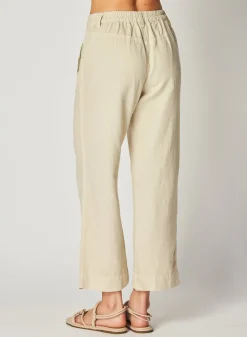 Bella Dahl Claire Welt Pocket Crop - Seashell Sand- Pants
