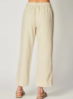 Bella Dahl Claire Welt Pocket Crop - Seashell Sand- Pants