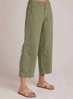 Bella Dahl Claire Welt Pocket Crop - Lush Foliage- Pants