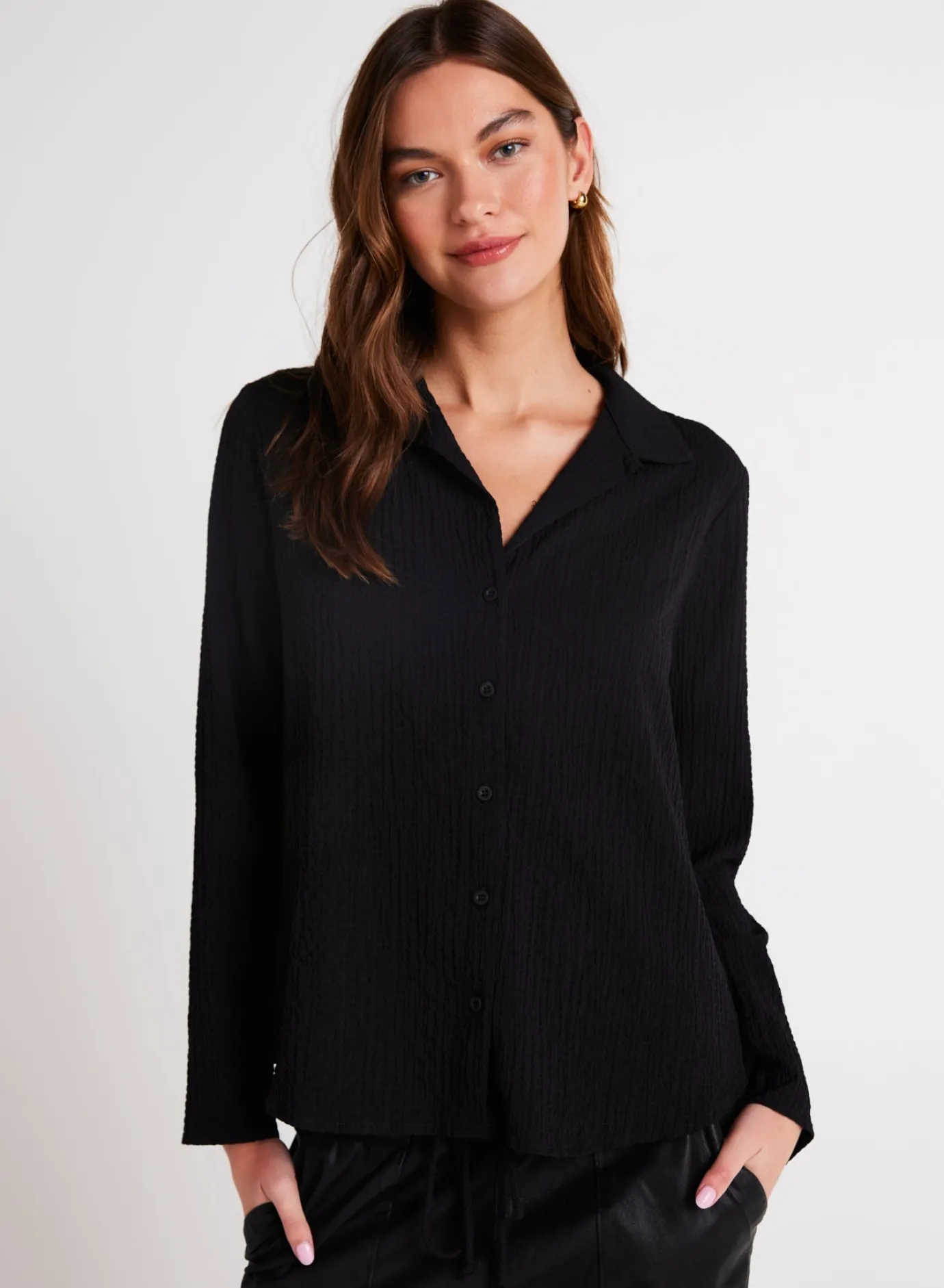 Bella Dahl Clean Button Front Shirt - - Button Down
