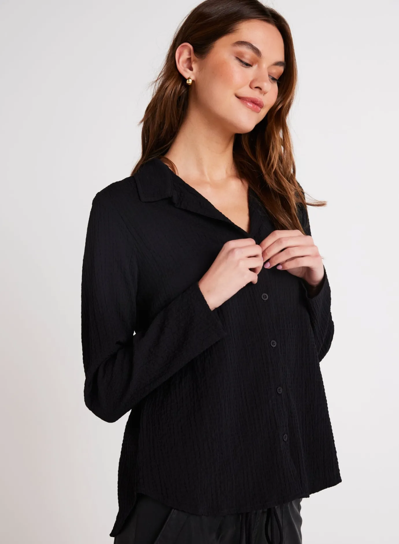 Bella Dahl Clean Button Front Shirt - - Button Down