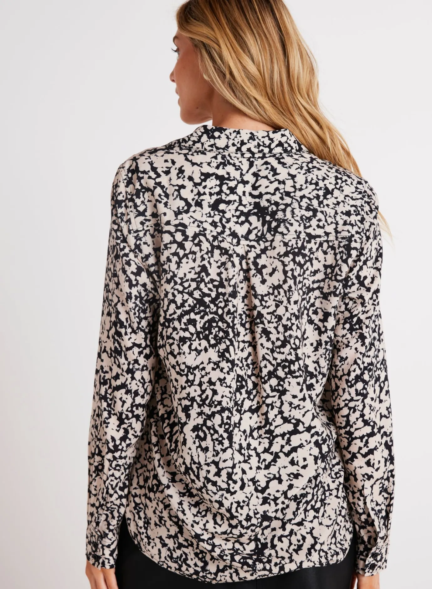Bella Dahl Clean Shirt - Abstract Bloom Print- Button Down