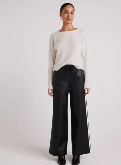 Bella Dahl Coated Faux Leather  Wide Leg  Pant - - Pants