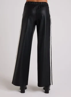 Bella Dahl Coated Faux Leather  Wide Leg  Pant - - Pants
