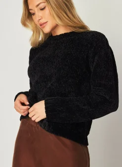 Bella Dahl Crew Neck Chenille Sweater - - Sweaters