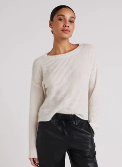 Bella Dahl Drop Shoulder Sweater - Winter White- Sweaters