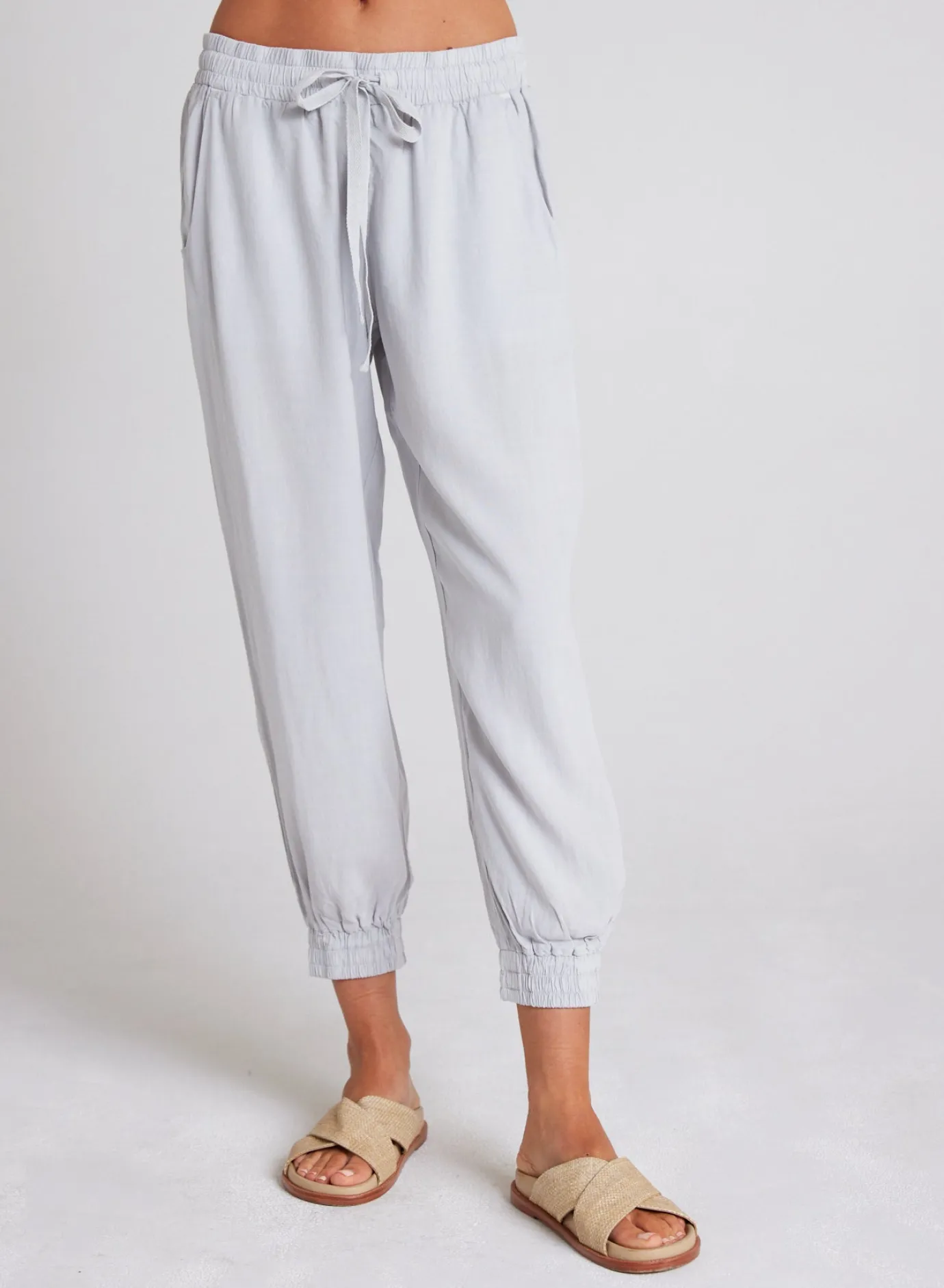 Bella Dahl Easy Drawstring Jogger - Foggy Sky- Essentials Bottoms