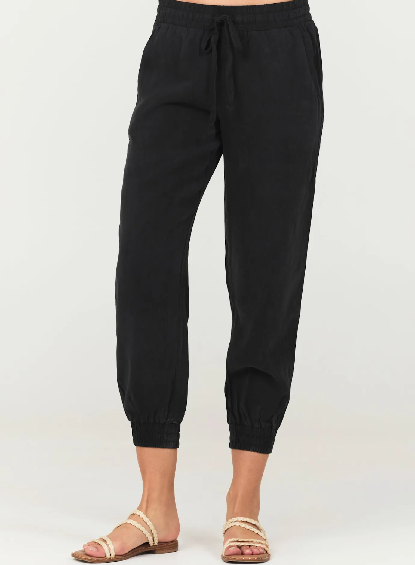 Bella Dahl Easy Drawstring Jogger - Vintage Black- Pants