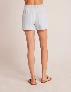 Bella Dahl Elle Playa Trouser Short - Bleach Stripe Wash- Shorts
