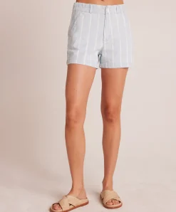 Bella Dahl Elle Playa Trouser Short - Bleach Stripe Wash- Shorts
