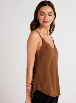 Bella Dahl Frayed Cami - Twilight Gold- Essentials Tops