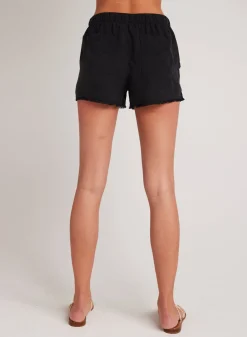 Bella Dahl Frayed Hem Pocket Short - Vintage Black- Essentials Bottoms