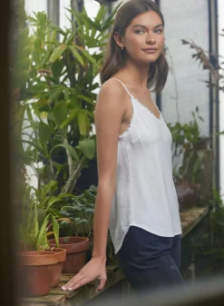 Bella Dahl Frayed Tencel Cami - - Essentials Tops