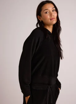 Bella Dahl French Terry Raglan Hoodie Sweatshirt - - Sweaters