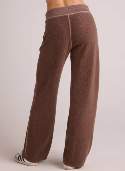 Bella Dahl French Terry Wide Leg Sweatpant - Mocha Mist- Pants