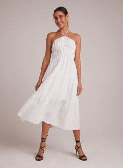 Bella Dahl Gathered Halter Midi Dress - - Long Dresses