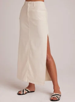 Bella Dahl Indigo Side Slit Skirt - Samba Sand- Skirts