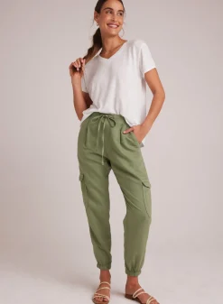 Bella Dahl Isla Pleated Jogger - Lush Foliage- Pants