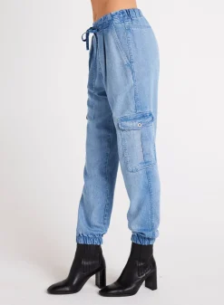Bella Dahl Isla Pleated Jogger - Vintage Horizon Wash- Joggers