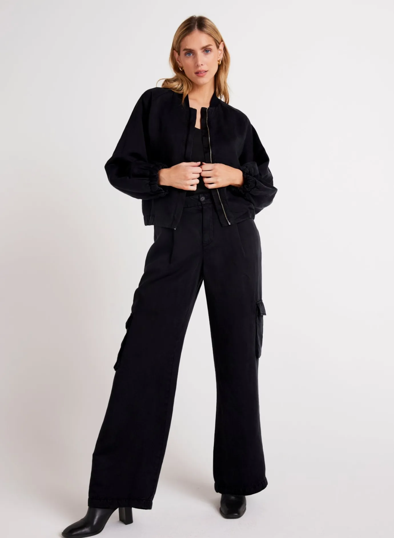 Bella Dahl Jules Pleated Wide Leg - - Pants