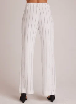 Bella Dahl Kate Pleated Pant with Elastic Back - Mala Beach Stripe- Pants