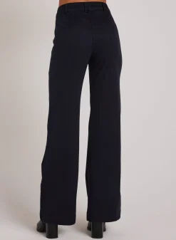 Bella Dahl Lola Two Pocket Wide Leg - Soft Black- Pants