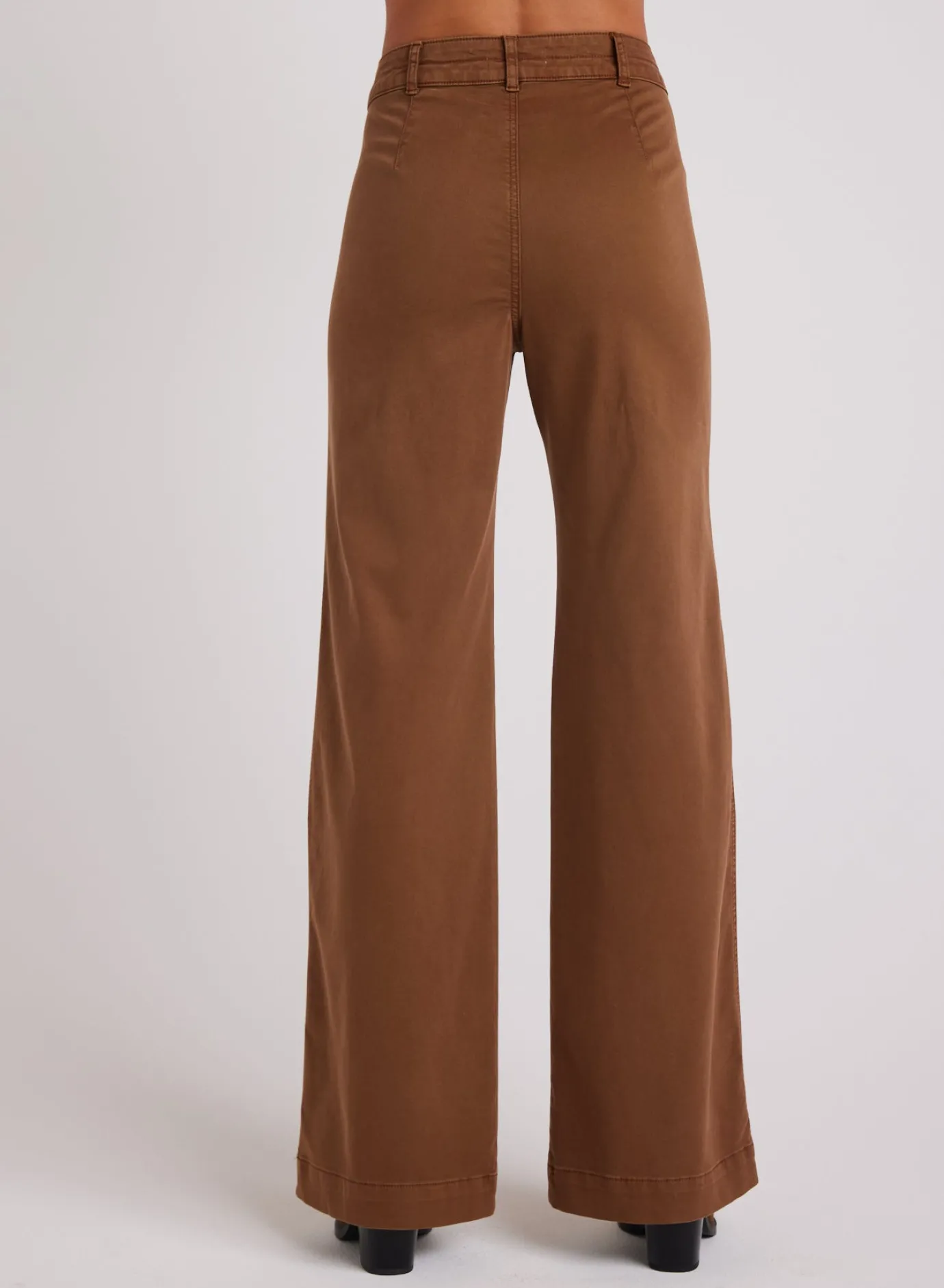 Bella Dahl Lola Two Pocket Wide Leg - Spiced Brown- Pants