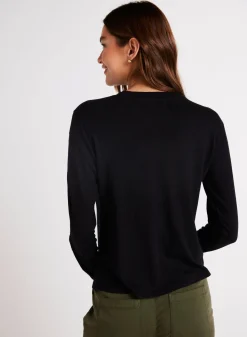 Bella Dahl Long Sleeve Crew Tee - - Long Sleeve