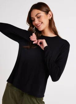 Bella Dahl Long Sleeve Crew Tee - - T-Shirts