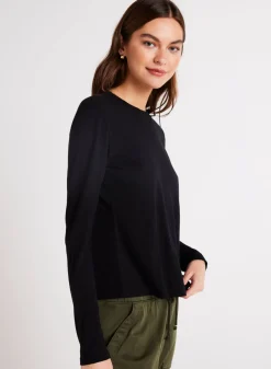 Bella Dahl Long Sleeve Crew Tee - - T-Shirts