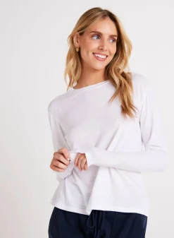 Bella Dahl Long Sleeve Crew Tee - - T-Shirts