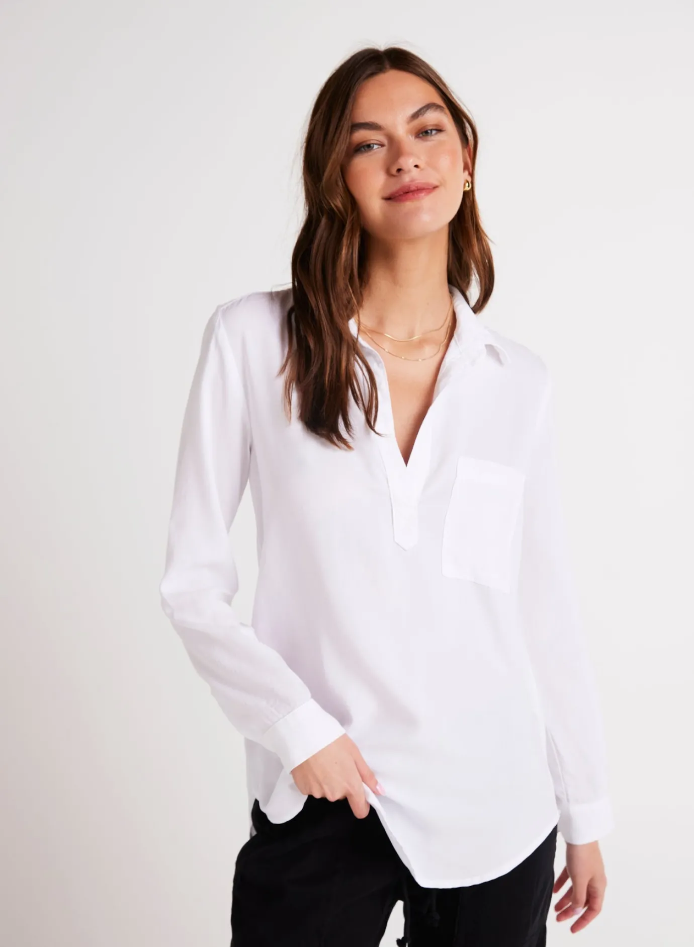 Bella Dahl Long Sleeve Pullover Tunic - - Seasonal Essentials