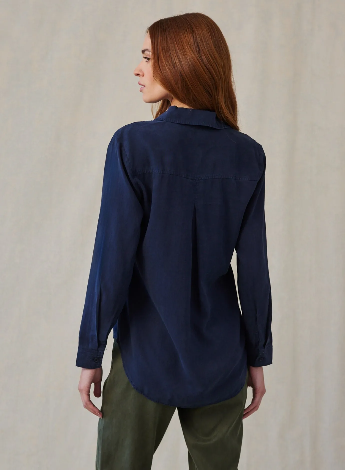 Bella Dahl Long Sleeve Pullover Tunic - Endless Sea- Long Sleeve