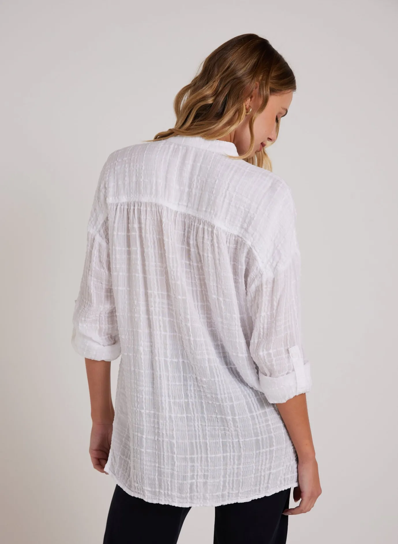 Bella Dahl Long Sleeve Shirred Pullover - - Long Sleeve