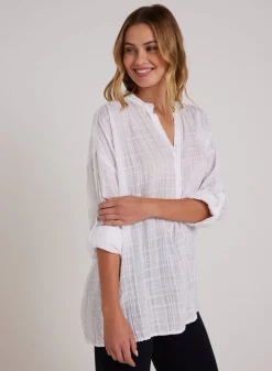 Bella Dahl Long Sleeve Shirred Pullover - - Long Sleeve