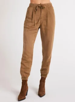 Bella Dahl Luna Pleat Front Jogger - Topaz Brown- Joggers