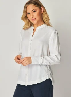 Bella Dahl Mandarin Collar Button Down - - Button Down
