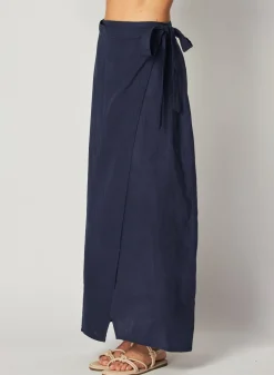 Bella Dahl Maxi Wrap Skirt - Brazilian Navy- Skirts