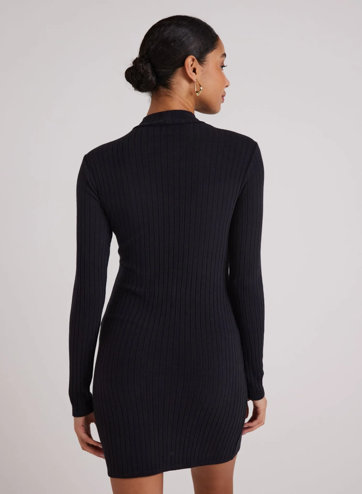 Bella Dahl Mini Mock Neck Dress - - Short Dresses