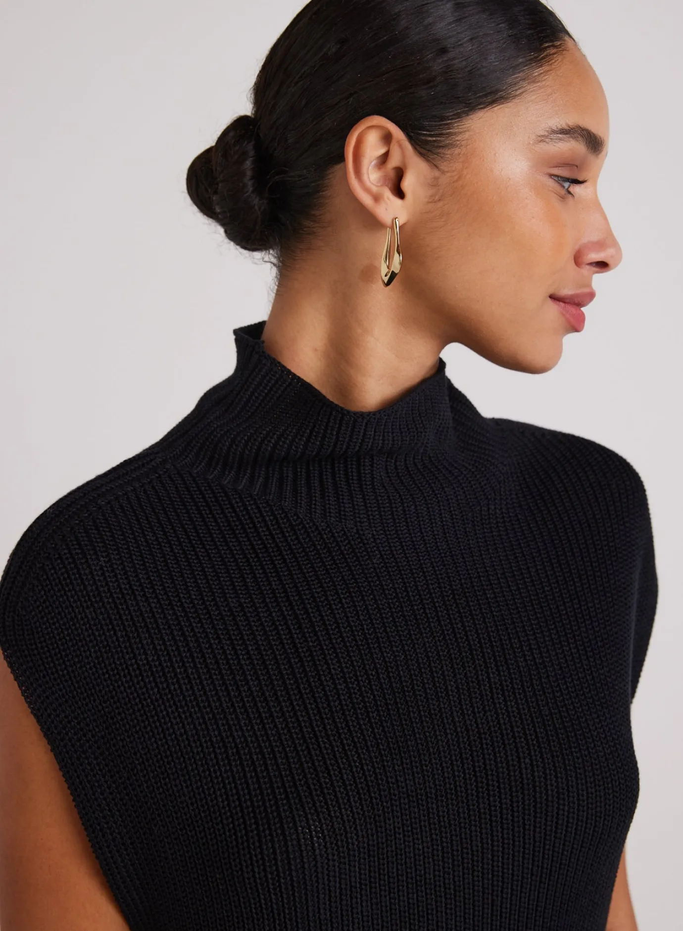 Bella Dahl Mock Neck Sweater Tunic - - Sweaters