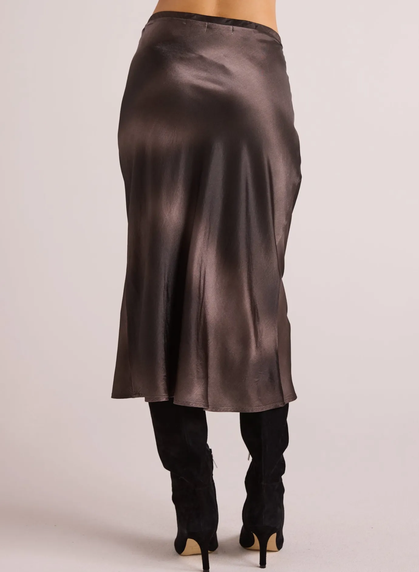 Bella Dahl Nora Midi Bias Skirt - Smoke Gradient Print- Skirts