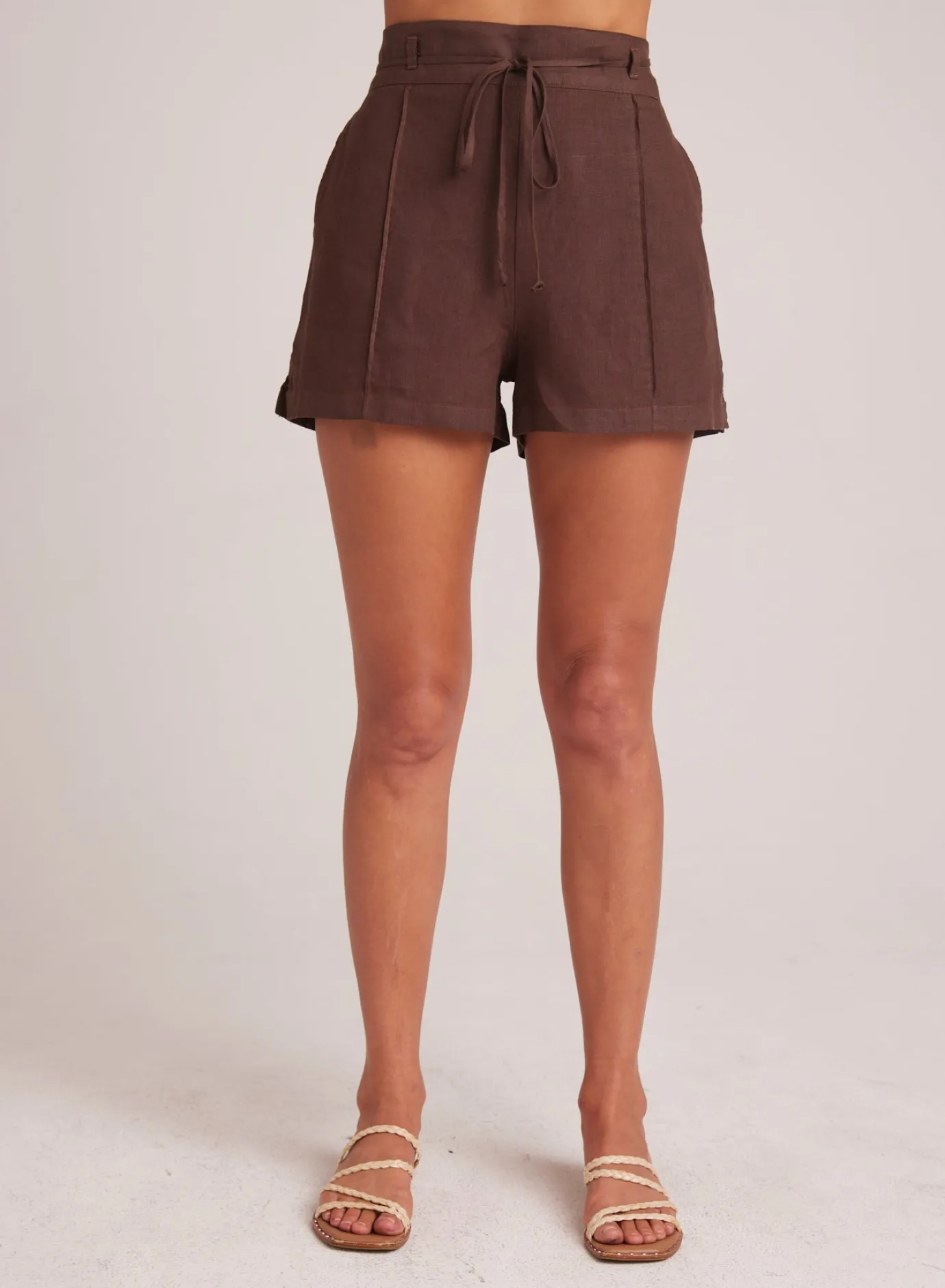 Bella Dahl Pintuck Short - Cocoa Cabana- Shorts